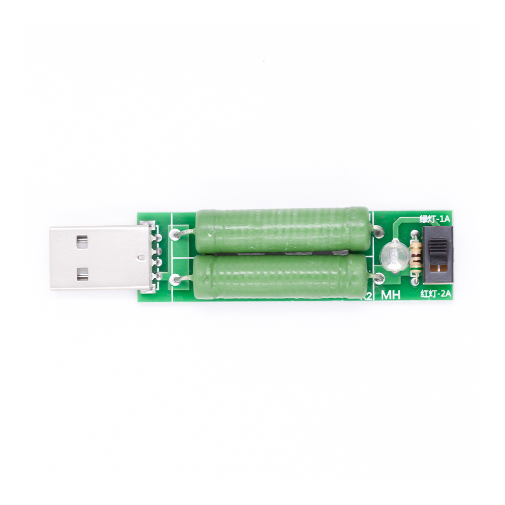 Нагрузочный резистор USB, 1А (зеленая индикация), 2А (красная индикация)